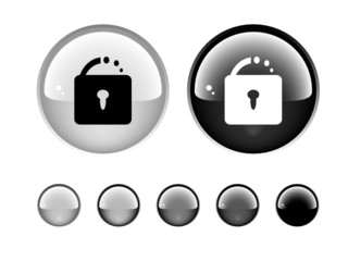 Buttons for web. Vector.