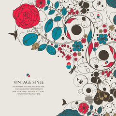 vintage flower-love - 25535138