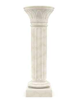marble column isolated