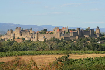 Fototapeta na wymiar Cytadela de Carcassonne
