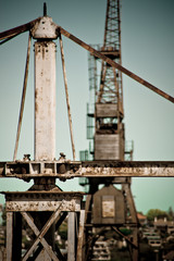 Fototapeta na wymiar Old Cranes