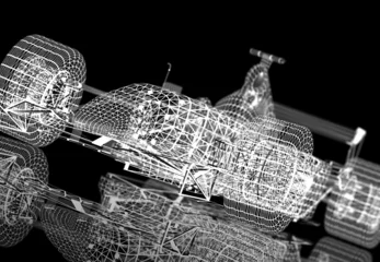 Poster Wireframe formula one © Cla78