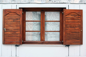 wooden window