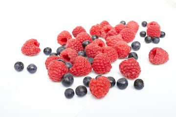berries on white background