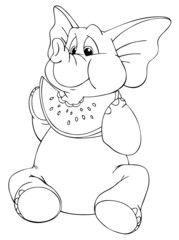 Elefant, Melone, Wassermelone, Obst, essen