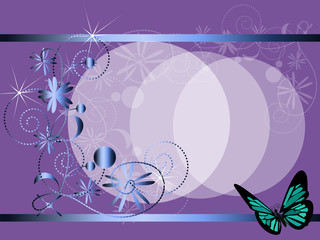 Background with the butterfly