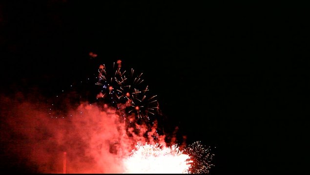 Feuerwerk am Himmel
