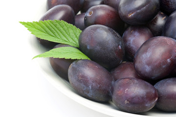 fresh plums