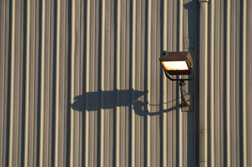 lamp on wall