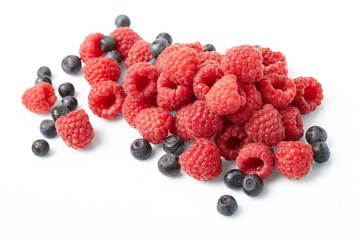 berries on white background
