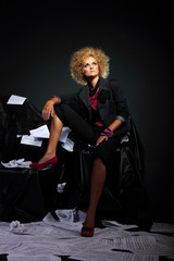 Beautiful and sexy fashion model