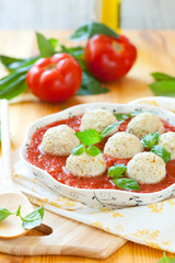steamed chicken meatballs