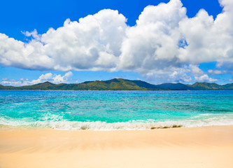 Tropical beach at Seychelles