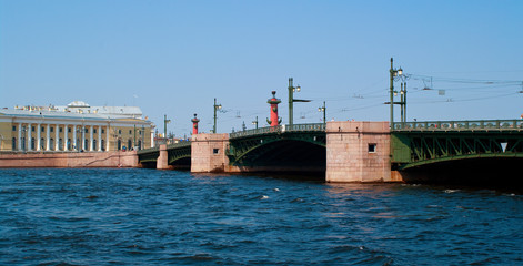 bridge and river Neva