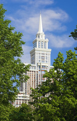 The skyscraper Triumph-Palace in Moscow, Russia