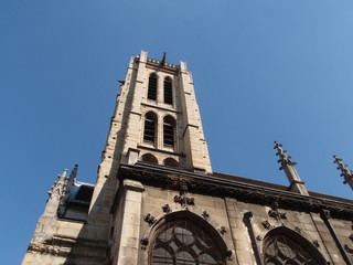 Clocher de l'&eacute;glise Saint Nicolas des Champs &agrave; Paris
