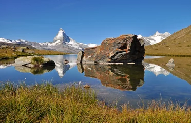 Fotobehang Stellisee feat. Matterhorn © Fel1ks