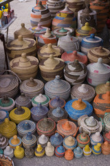 Baskets at Conil Market Spain