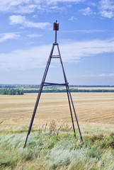 An old geodesic mark in the field.