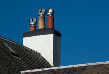 old house roof with chimney © Hugh O'Neill