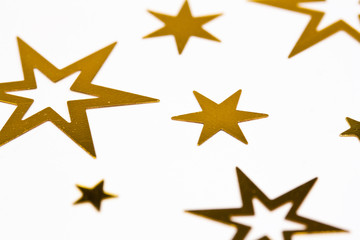 goldenes Sternkonfetti