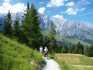 Fototapeta na wymiar Widok austriackich Alpach