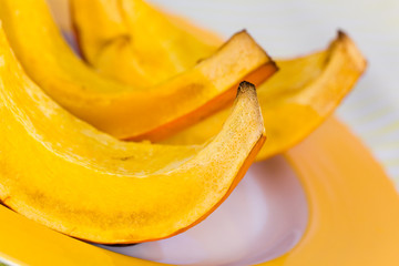 Hokkaido Kürbis - Schnitte