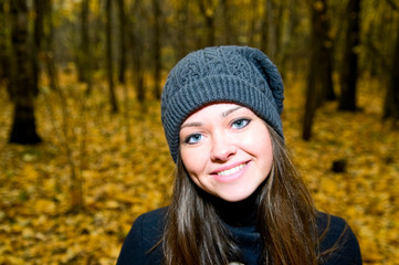 portrait of young smiling woman