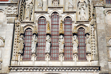 Obraz premium heilige Figuren Frontseite Kathedrale Vézelay