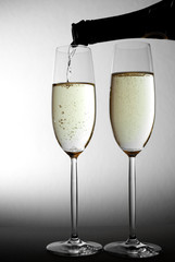 Sekt einschenken
