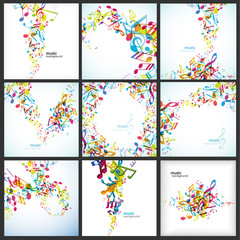 Fototapeta premium Abstract background with tunes.