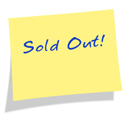 Sticky post it note  - Sold Out