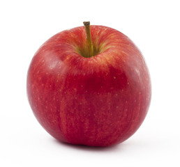 Red freshness apple on white background