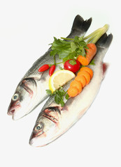 branzini con verdure