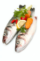 branzini con verdure