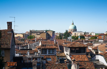 Beautiful view from Udine castle in Italy