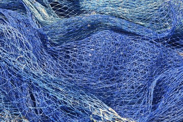 fishing nets still life background pattern