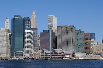 Fototapeta na wymiar Downtown New York City Skyline