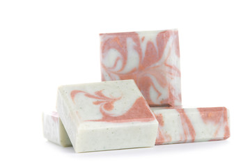 Isolated handmade soap