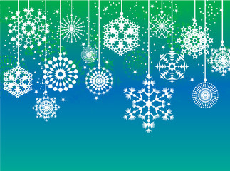 abstract snowflake background, vector
