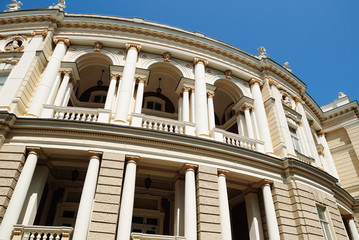 Fototapeta premium Facade of opera house in Odessa, Ukraine