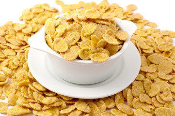 flakes in the bowl