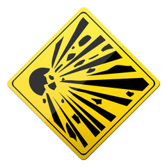 schild explosionsgefahr, sprengung