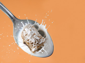 Healthy cereal splash
