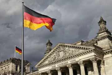 Foto op Canvas Berliner Reichstag © Friedberg