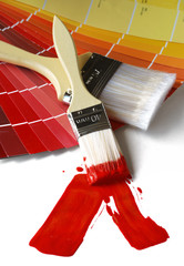 peinture rouge