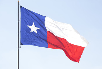 Texas Flag Pole Sky
