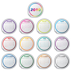 Sticker calendar for 2011