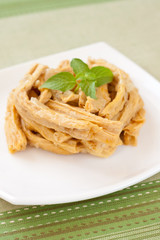 Soya bean stripes salad