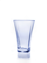 Empty glass isolated on white background